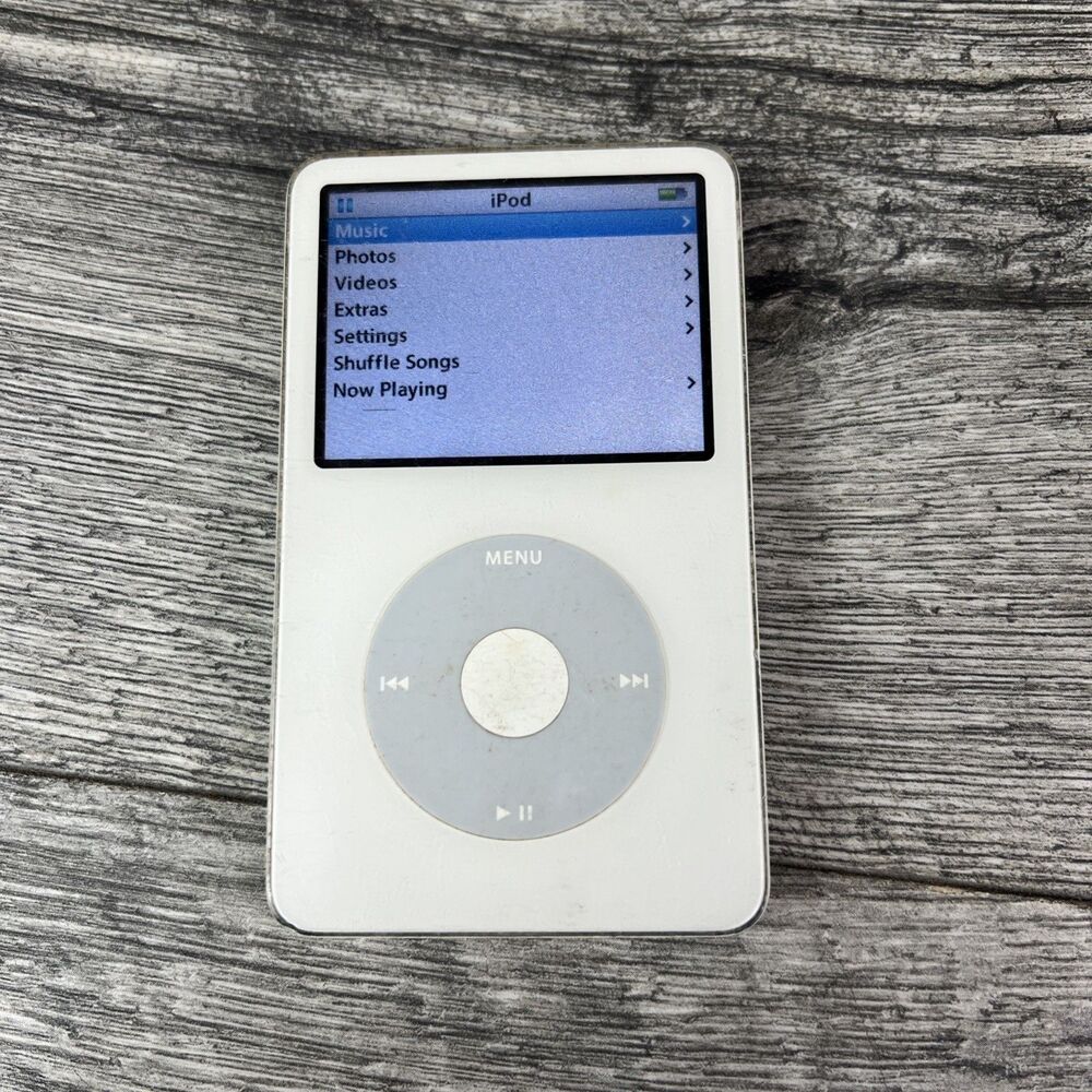 Apple iPod Video 5th Generation 30GB White A1136 MA002LL MP3 Player Works Tested